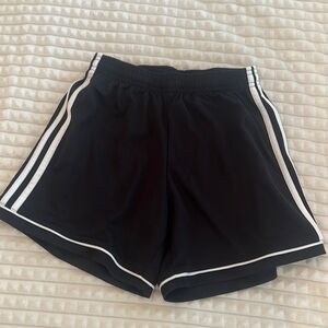Black adidas soccer shorts